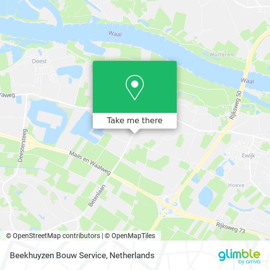 Beekhuyzen Bouw Service map