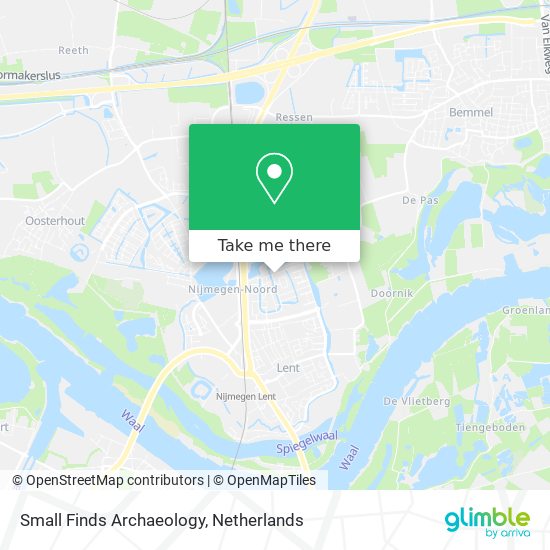 Small Finds Archaeology map