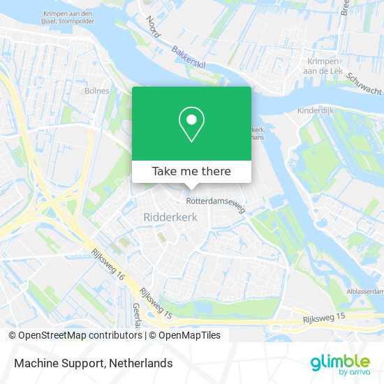 Machine Support map