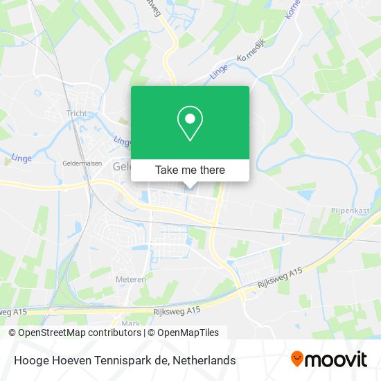 Hooge Hoeven Tennispark de map
