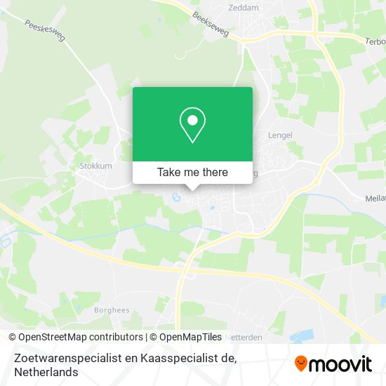 Zoetwarenspecialist en Kaasspecialist de map