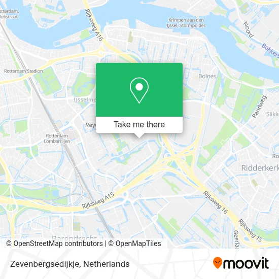 Zevenbergsedijkje map