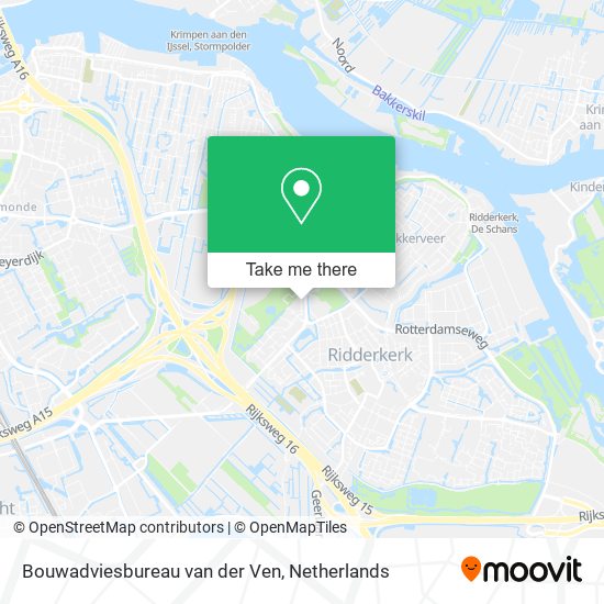 Bouwadviesbureau van der Ven map