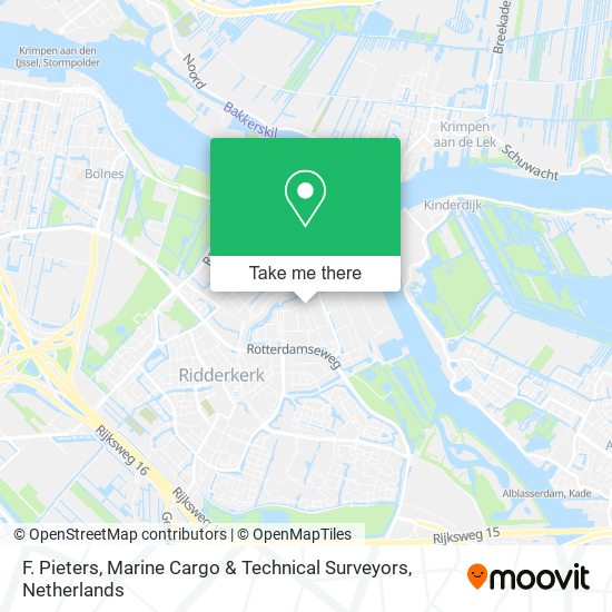 F. Pieters, Marine Cargo & Technical Surveyors map