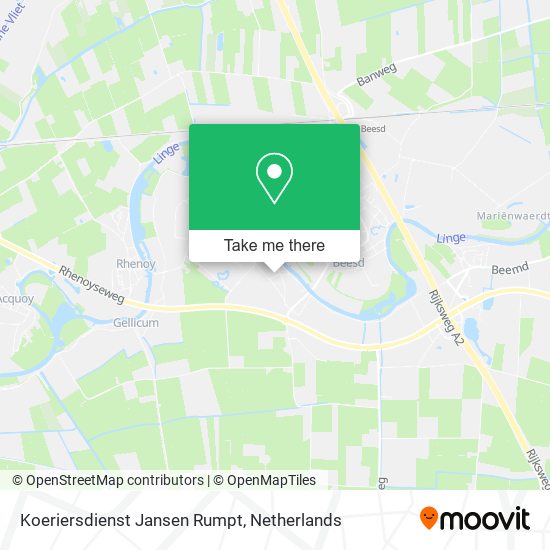 Koeriersdienst Jansen Rumpt map