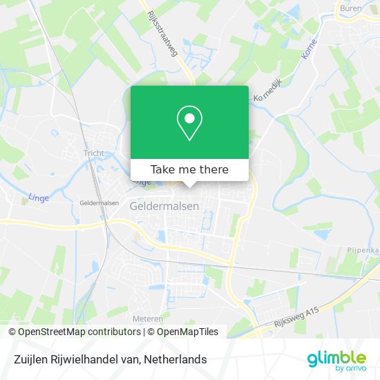 Zuijlen Rijwielhandel van map