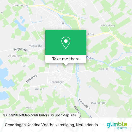 Gendringen Kantine Voetbalvereniging Karte