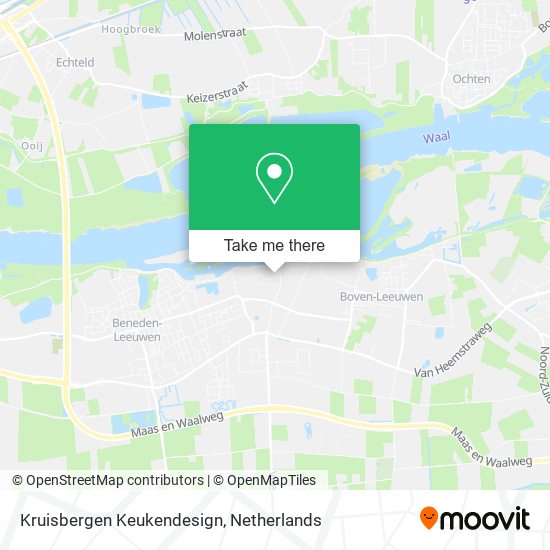 Kruisbergen Keukendesign map