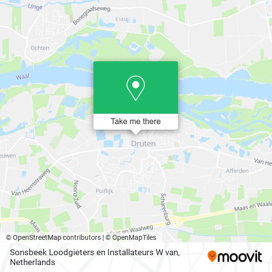 Sonsbeek Loodgieters en Installateurs W van map