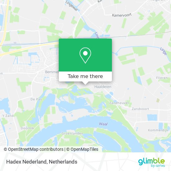 Hadex Nederland map