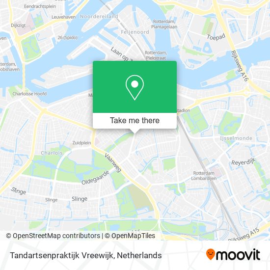 Tandartsenpraktijk Vreewijk map