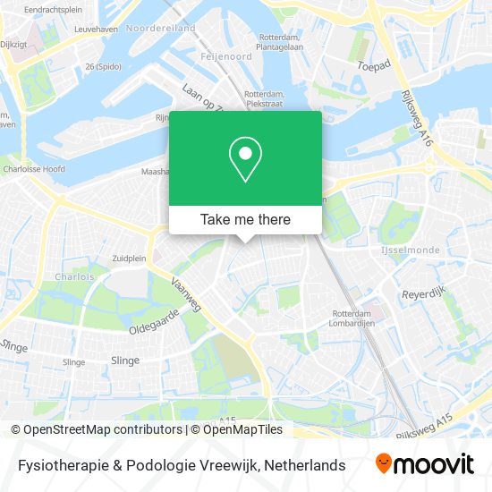 Fysiotherapie & Podologie Vreewijk map
