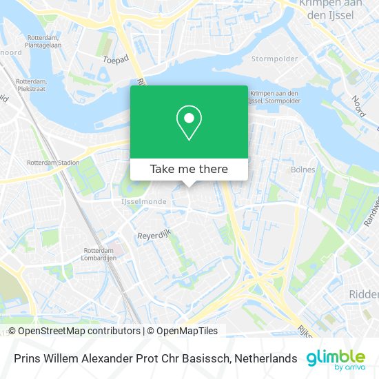 Prins Willem Alexander Prot Chr Basissch map