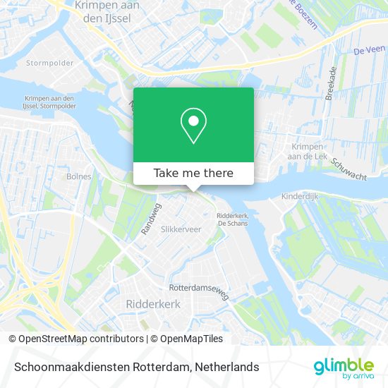 Schoonmaakdiensten Rotterdam map