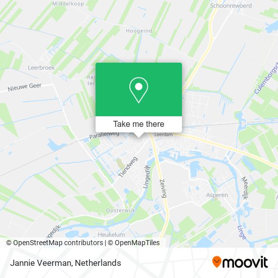 Jannie Veerman map