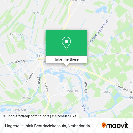 Lingepolikliniek Beatrixziekenhuis map