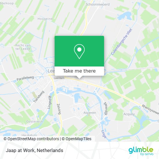 Jaap at Work map