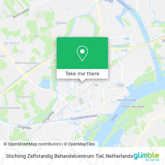 Stichting Zelfstandig Behandelcentrum Tiel map