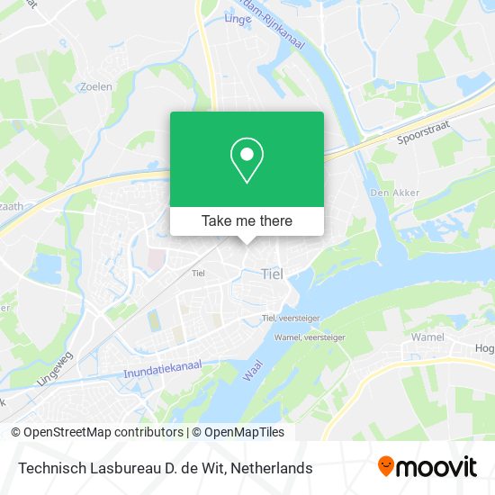 Technisch Lasbureau D. de Wit map