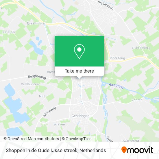 Shoppen in de Oude IJsselstreek Karte