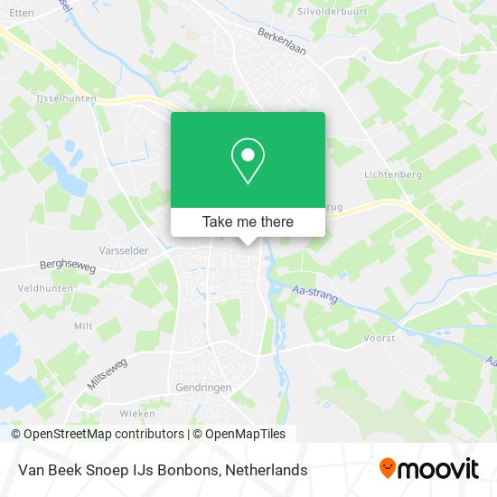 Van Beek Snoep IJs Bonbons map