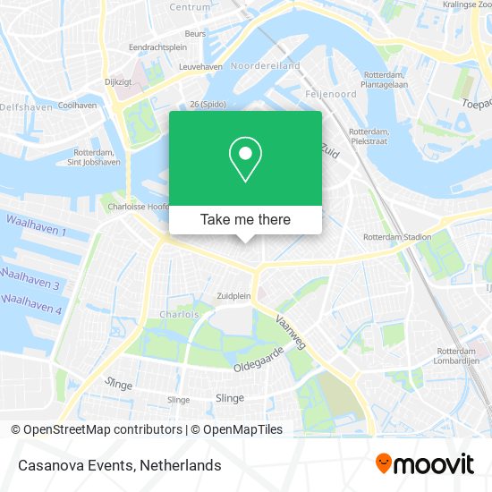 Casanova Events map