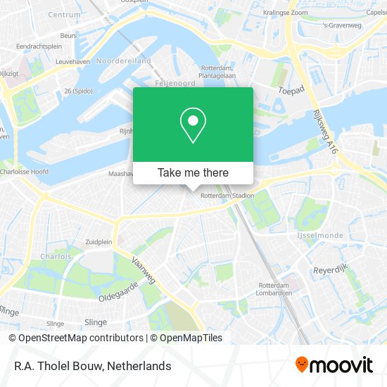 R.A. Tholel Bouw map