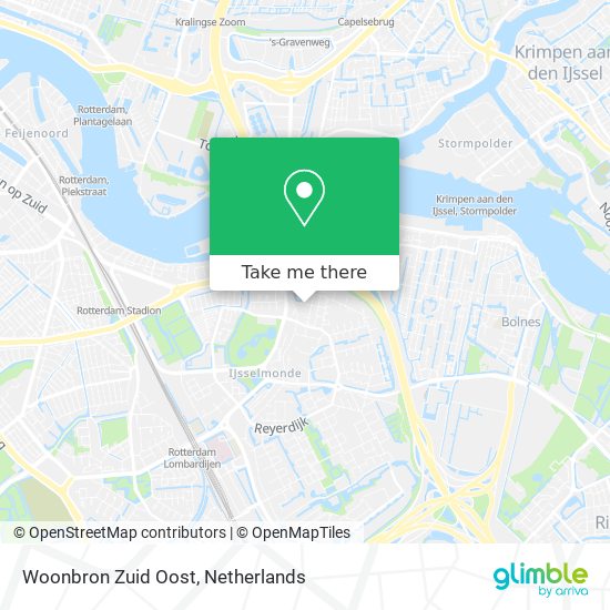 Woonbron Zuid Oost map