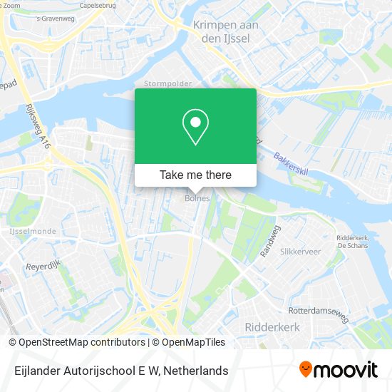 Eijlander Autorijschool E W map