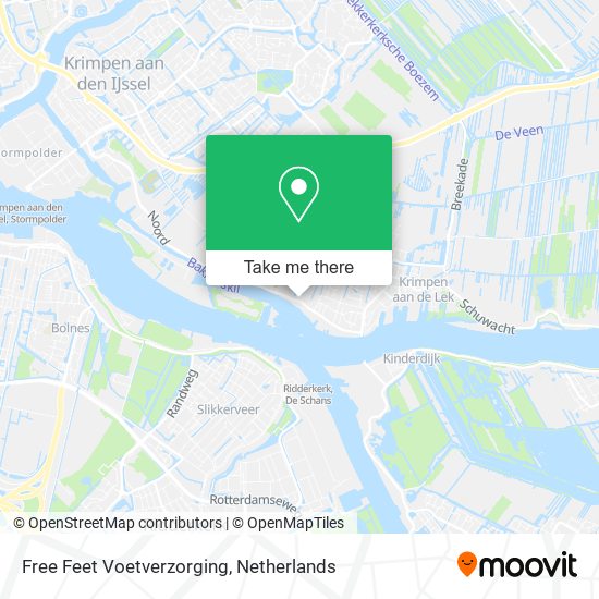 Free Feet Voetverzorging map