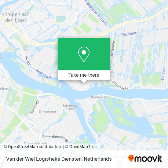 Van der Wiel Logistieke Diensten map