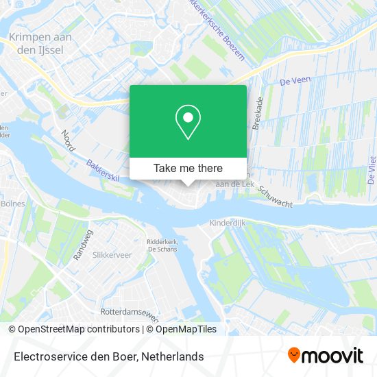 Electroservice den Boer map