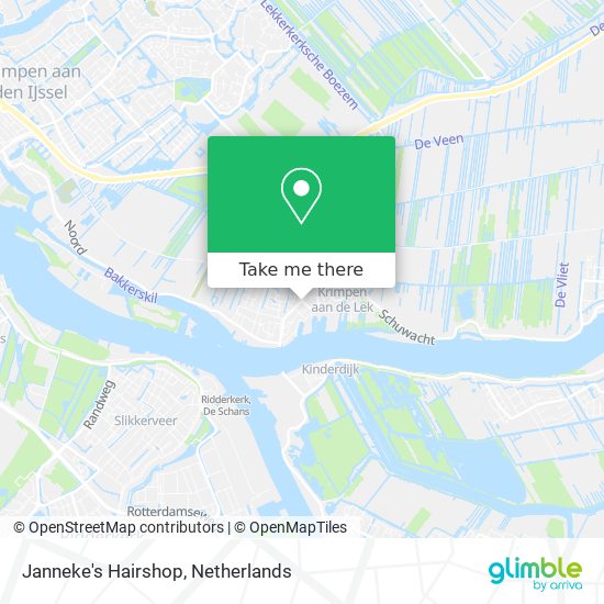 Janneke's Hairshop map