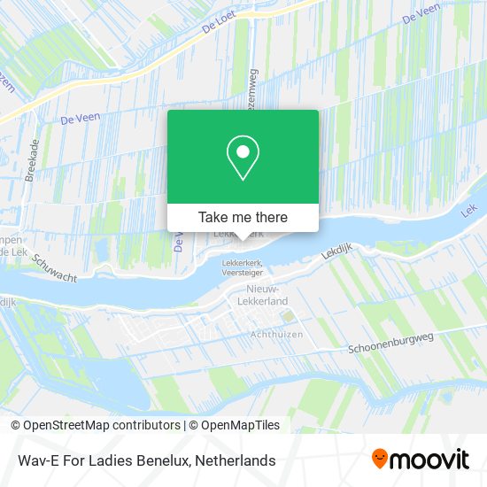 Wav-E For Ladies Benelux map
