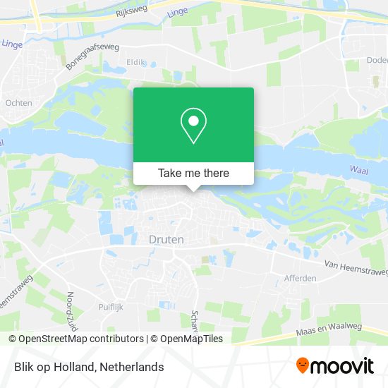 Blik op Holland map
