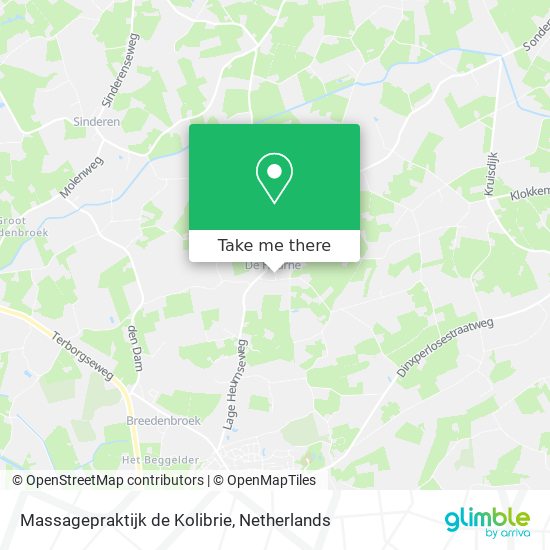 Massagepraktijk de Kolibrie map