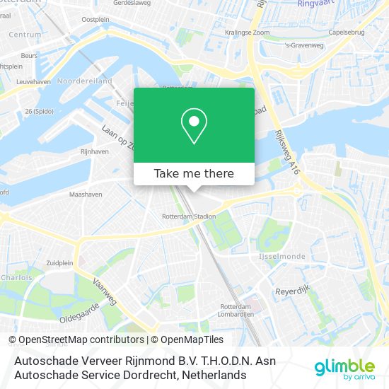 Autoschade Verveer Rijnmond B.V. T.H.O.D.N. Asn Autoschade Service Dordrecht Karte