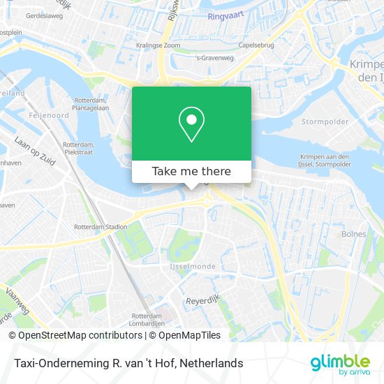 Taxi-Onderneming R. van 't Hof map