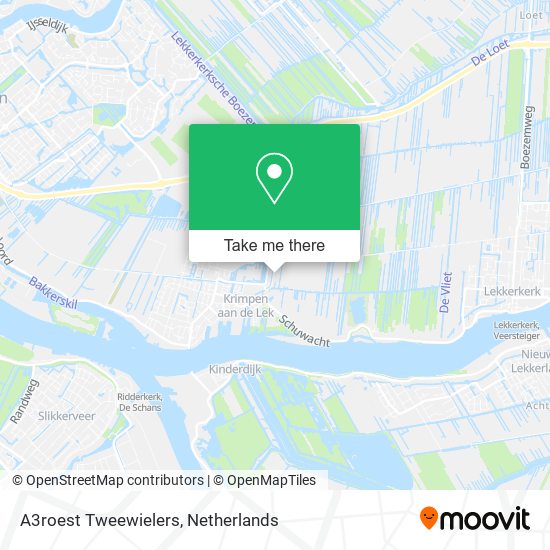 A3roest Tweewielers map