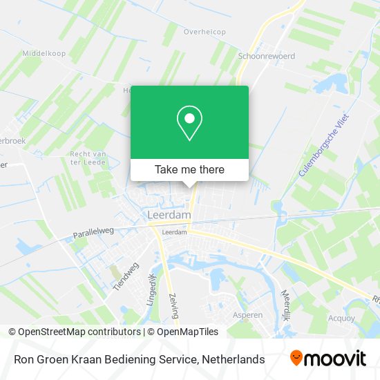 Ron Groen Kraan Bediening Service map