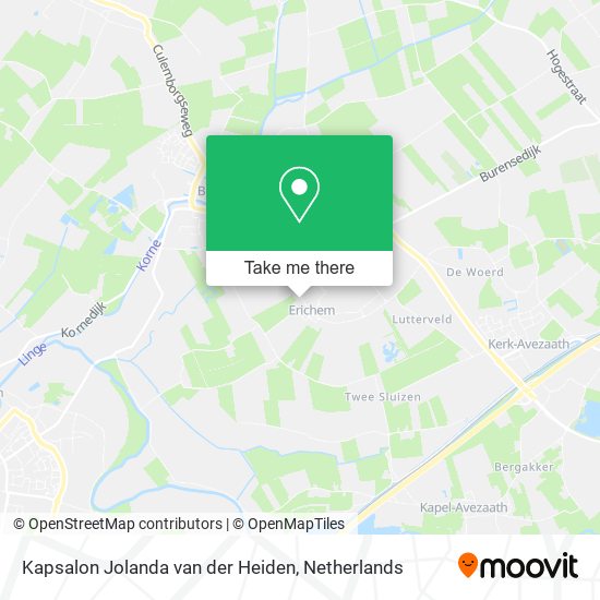 Kapsalon Jolanda van der Heiden map