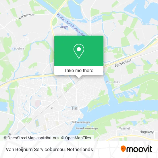 Van Beijnum Servicebureau map