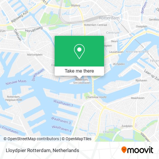 Lloydpier Rotterdam map