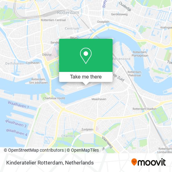 Kinderatelier Rotterdam map