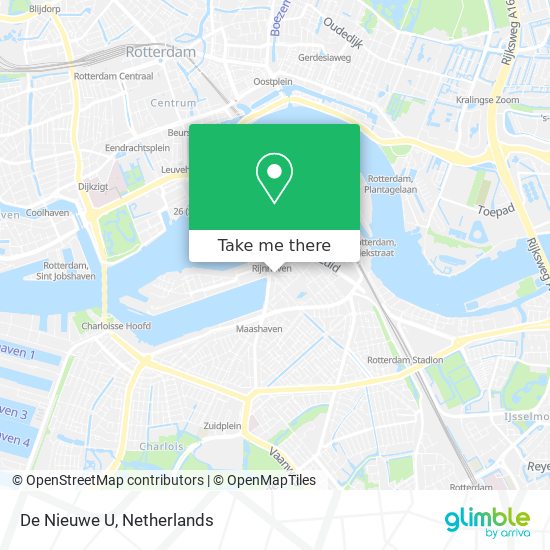 De Nieuwe U map