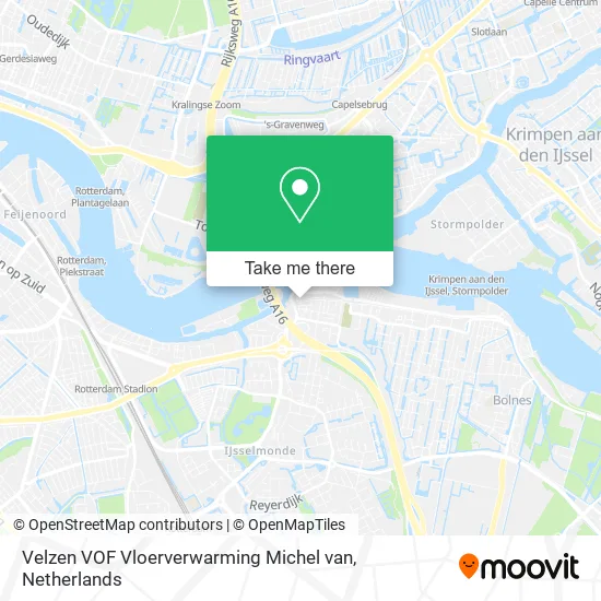Velzen VOF Vloerverwarming Michel van map