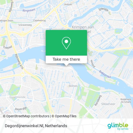 Degordijnenwinkel.Nl map