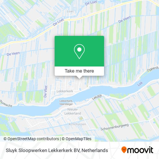 Sluyk Sloopwerken Lekkerkerk BV Karte