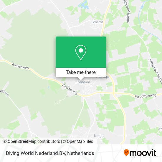 Diving World Nederland BV map