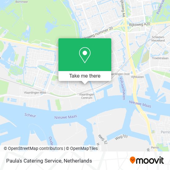 Paula's Catering Service map
